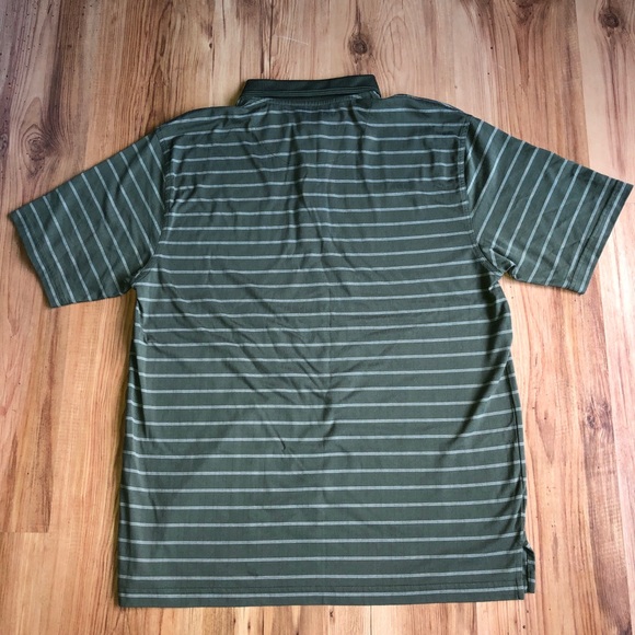 GRAND SLAM Polo Striped Golf Shirt Green Large Men’s - Picture 3 of 14